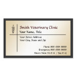 Tarjeta de visita veterinaria veterinaria