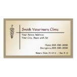 Tarjeta de visita veterinaria veterinaria