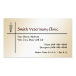 Tarjeta de visita veterinaria veterinaria