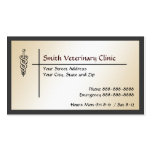 Tarjeta de visita veterinaria veterinaria