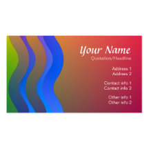 Tarjeta de visita vibrante de Colorss