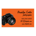Tarjeta de visitas básica de la fotografía de DSLR