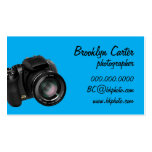 Tarjeta de visitas básica de la fotografía de DSLR