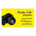 Tarjeta de visitas básica de la fotografía de DSLR