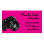 Tarjeta de visitas básica de la fotografía de DSLR