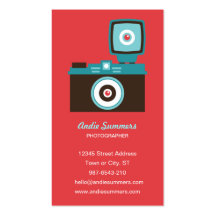 Tarjeta de visitas del fotógrafo de la cámara del 