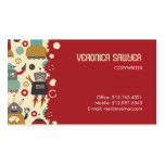 Tarjeta de visitas (poner crema) retra de los robo