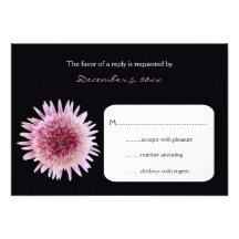 Tarjeta de vuelta de RSVP del boda - invitación de