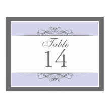 Tarjeta decorativa moderna del número de la tabla postal