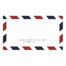 Tarjeta del acompañamiento del correo aéreo plantillas de tarjetas de visita