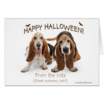 tarjeta del afloramiento de Halloween
