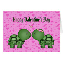 Tarjeta del amor de la tortuga