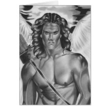 Tarjeta del amor del ángel del eros