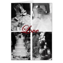 Tarjeta del amor del boda