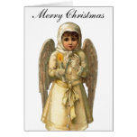 Tarjeta del ángel del Victorian del navidad del vi