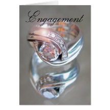 Tarjeta del anillo de compromiso