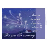 Tarjeta del aniversario de boda