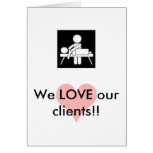 Tarjeta del aprecio del cliente del masaje