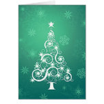 Tarjeta del árbol de navidad