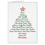 Tarjeta del árbol de navidad