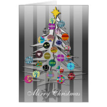 Tarjeta del árbol de navidad de Vartali