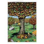 Tarjeta del árbol del libro