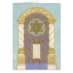 Tarjeta del arco de Mogen David del ~ de Chanukah 