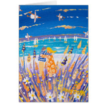 Tarjeta del arte: Amor en la playa