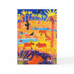 Tarjeta del arte: Capybara brasileño. Pantanal el  tarjetas