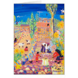 Tarjeta del arte: Cosecha de la familia, Isla Taqu tarjetas