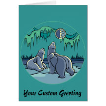 Tarjeta del arte de la fauna de las tarjetas de en