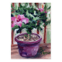 Tarjeta del arte del hibisco plantilla de tarjeta de negocio