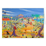 Tarjeta del arte: La ruta verde oliva. Villancico  tarjetas