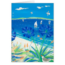 Tarjeta del arte: Tener una inmersión, bahía de Pe