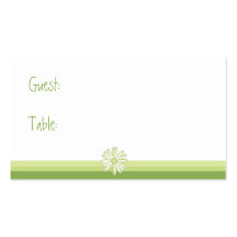Tarjeta del asiento de la tabla de la recepción de tarjetas de visita