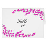 Tarjeta del asiento de la tabla de los flores - ma