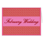 "Tarjeta del boda de febrero" - personalizable