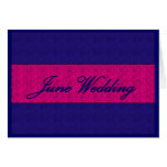 "Tarjeta del boda de junio" - personalizable