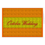 "Tarjeta del boda de octubre" - personalizable