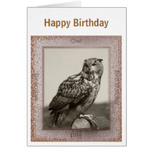 Tarjeta del búho de Eagle