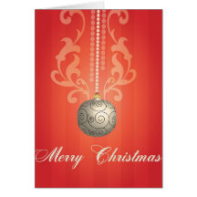 tarjeta del bulbo de Navidad