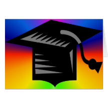 Tarjeta del casquillo de la graduación