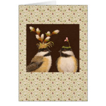 tarjeta del chickadee