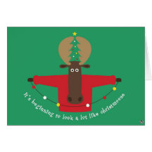 tarjeta del christmoose