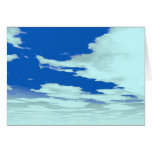 tarjeta del cielo azul