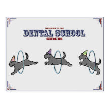 Tarjeta del "circo dental" tarjeta postal