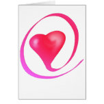 Tarjeta del círculo del corazón