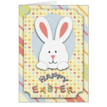 Tarjeta del conejito de pascua
