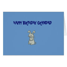 Tarjeta del conejo del Grandad del feliz cumpleaño