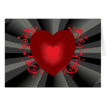 Tarjeta del corazón del día de San Valentín tarjetas